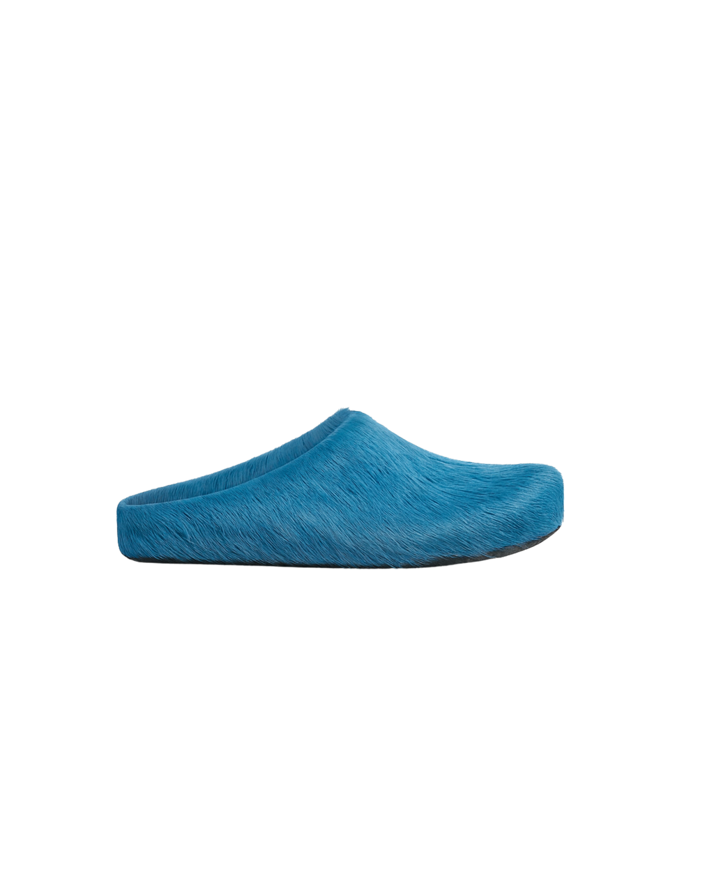 M ‘Fussbett’ Sabot Long ‑ Hair Calfskin Mule