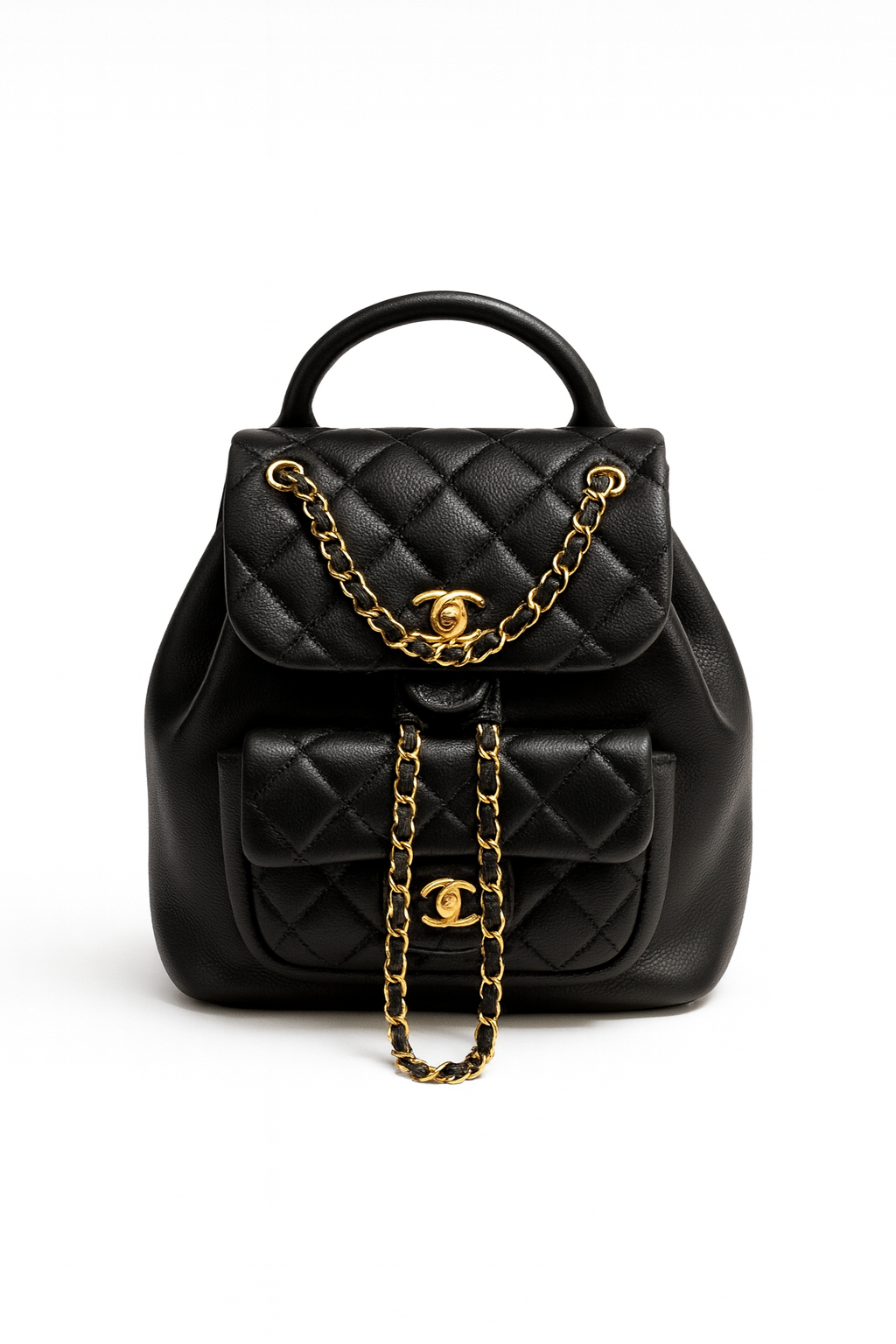 C Lambskin Quilted Duma Large Backpack